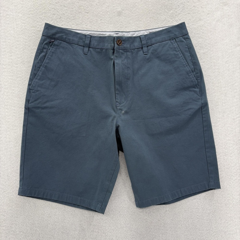 Bonobos Stretch Washed Chino 2.0 Shorts Mens 35 Blue Slim Summer 9" Preppy NWOT